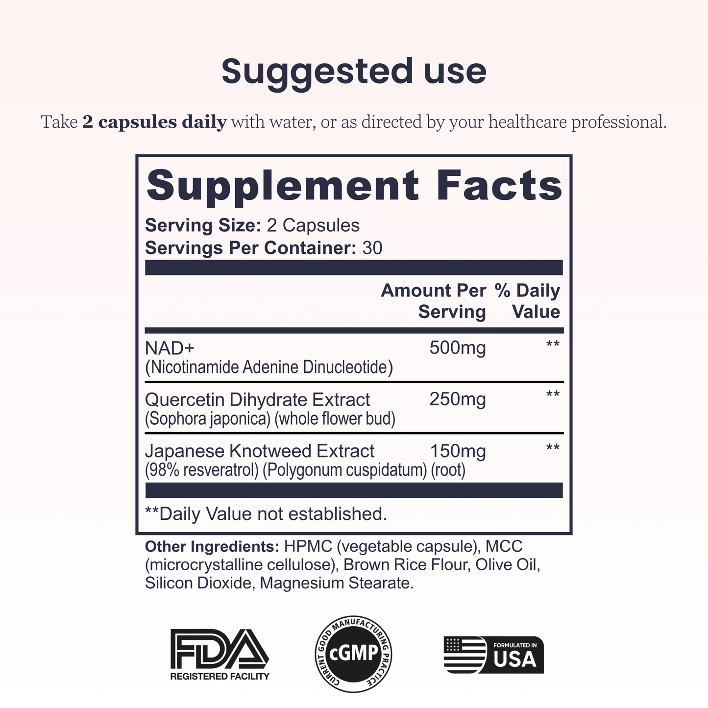 ACTUM Clarity NAD+ Supplement 500mg Capsules