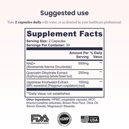 ACTUM Clarity NAD+ Supplement 500mg